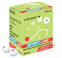 мячи для н/т start line - club select 1* (120 шт, белые)