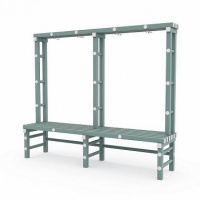 скамья-вешалка 1-сторонняя 2000х494х1700мм