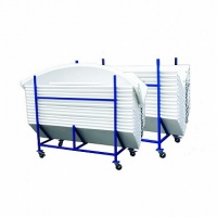 тележка для перевозки и хранения бортов для флорбола