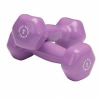 гантель в виниловой оболочке body solid 0.9 кг bstvd2