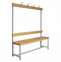 скамейка для раздевалок односторонняя с вешалками atlet imp-a262