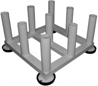 стойка для грифов profigym ст-0610-k 