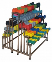 стойка для гантелей горизонтальная на 50-80 пар