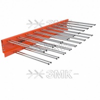 вешалка для лыжных палок змк стандарт на 114 пар, с креплением к стене