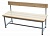 скамья для раздевалок plastep сс-100 со спинкой, 1 м