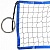 сетка для пляжного волейбола fs№20 любительская, по 2 шнура для натяж. с кажд. стороны, метал. трос,